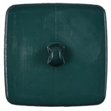 Italian Sycamore Green Square Plastic Shank Back Button - 64L/40.5mm