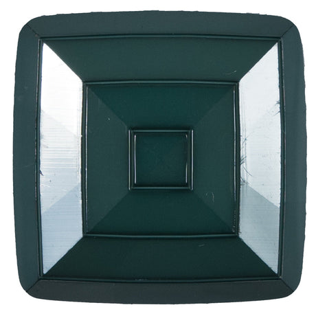 Italian Sycamore Green Square Plastic Shank Back Button - 64L/40.5mm