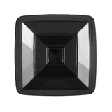 Italian Black Square Plastic Button - 48L/30.5mm