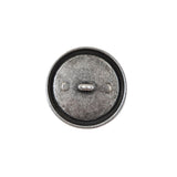 Italian Gray and Silver Crest Metal Button - 32L/20mm