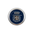 Italian Patriot Blue and Silver Crest Metal Button - 36L/23mm