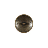 Italian Antique Gold Button with Double-Headed Eagle Emblem - 24L/15mm