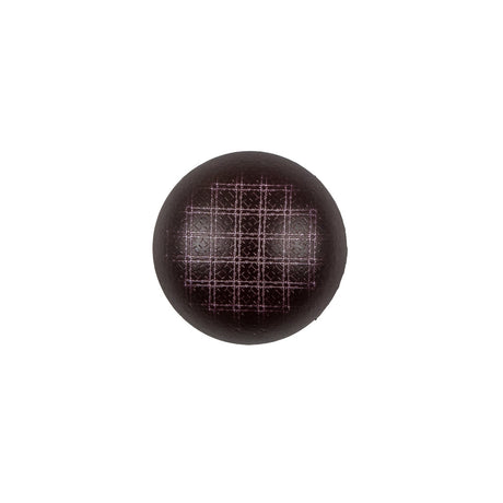 Italian Wine Checkered Plastic Button - 24L/15mm