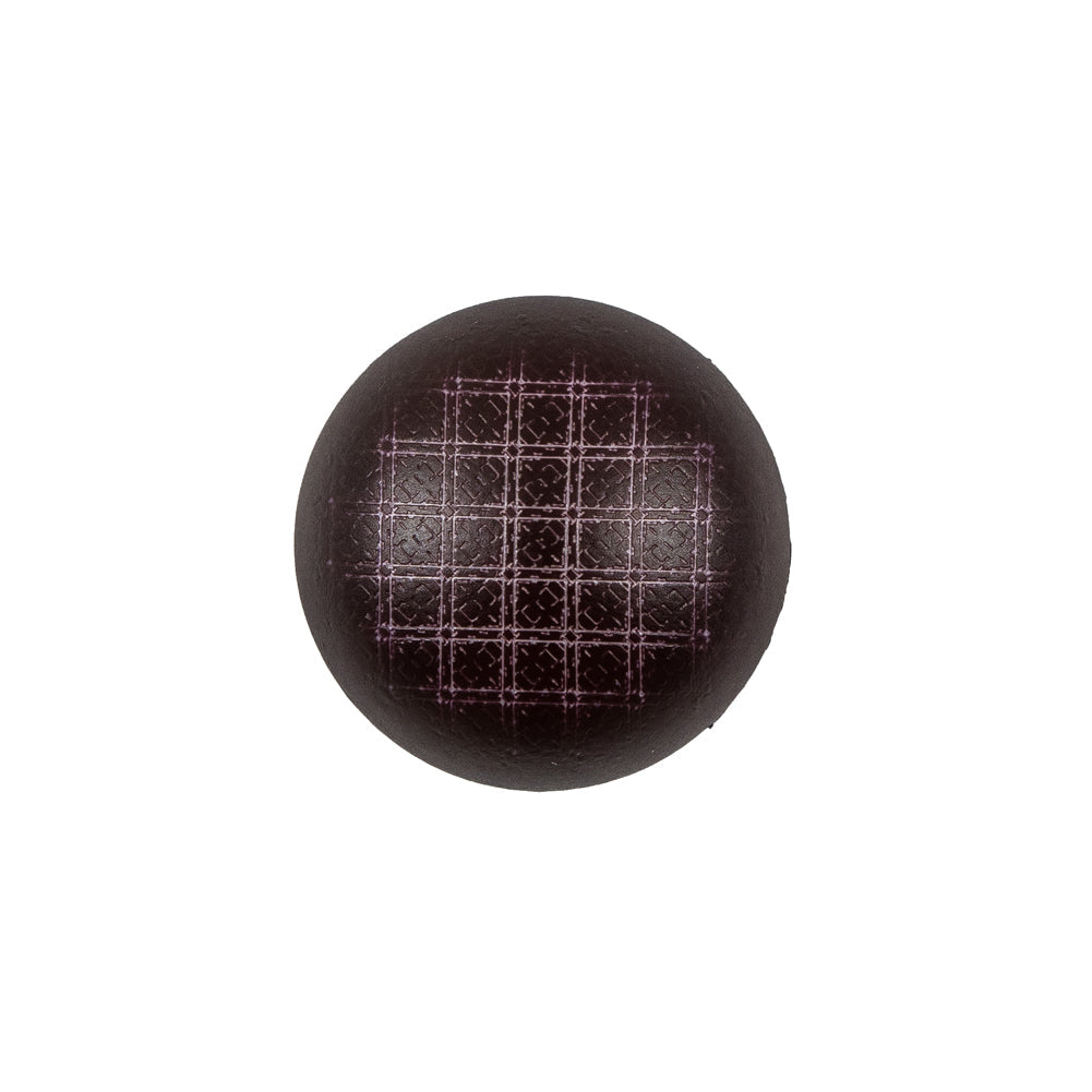 Italian Wine Checkered Plastic Button - 32L/20mm