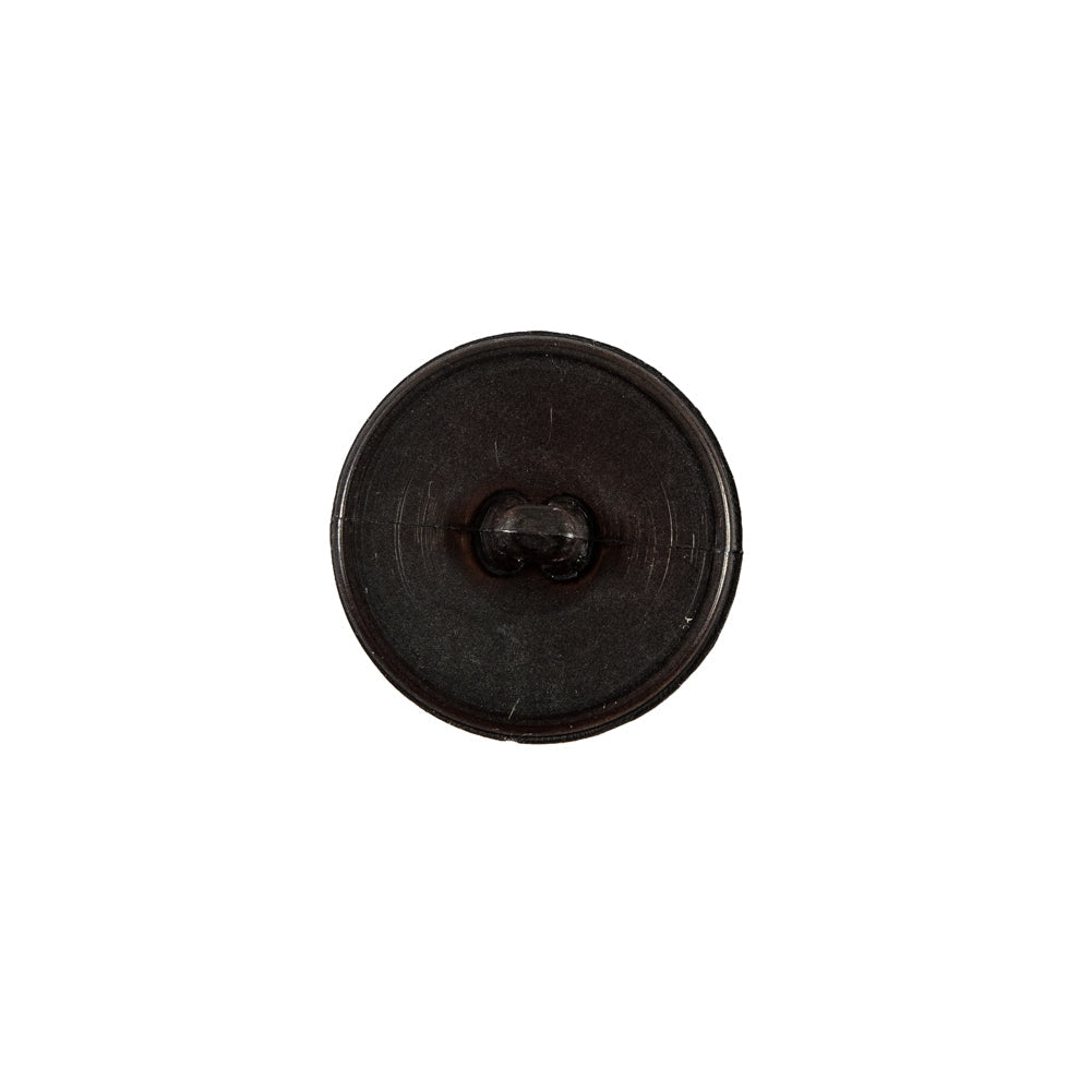 Italian Brown Checkered Plastic Button - 24L/15mm