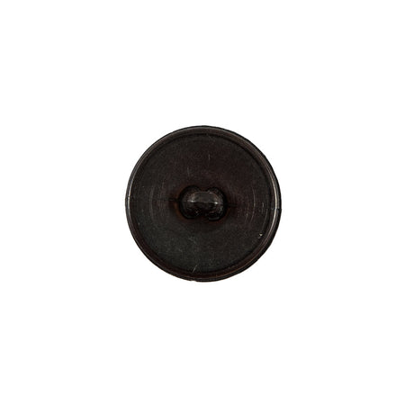 Italian Brown Checkered Plastic Button - 24L/15mm