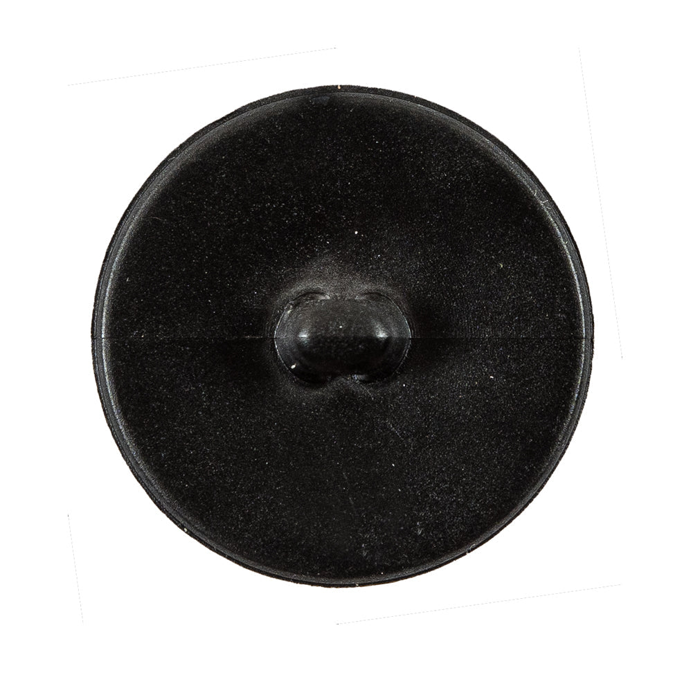 Italian Black Checkered Plastic Button - 44L/28mm