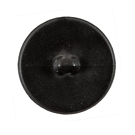 Italian Black Checkered Plastic Button - 44L/28mm