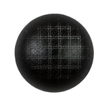 Italian Black Checkered Plastic Button - 44L/28mm