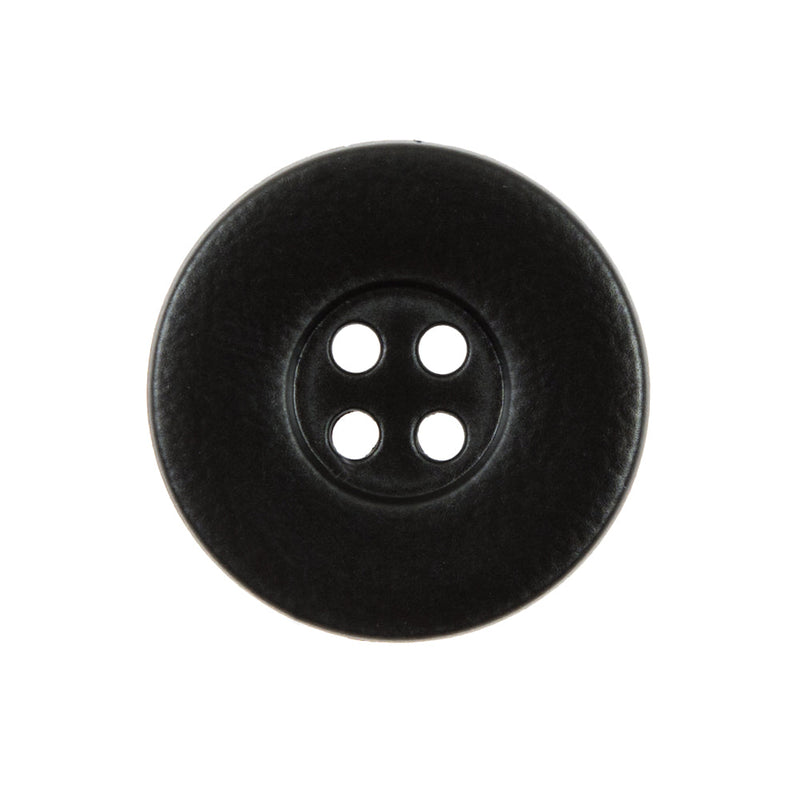 Italian Black 4-Hole Plastic Button -40L/25.5mm