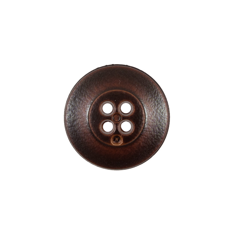 Italian Dark Brown 4-Hole Plastic Button -32L/20mm