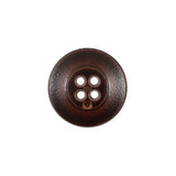 Italian Dark Brown 4-Hole Plastic Button -32L/20mm