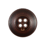 Italian Dark Brown 4-Hole Plastic Button -40L/25.5mm