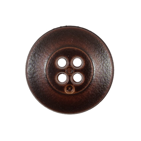 Italian Dark Brown 4-Hole Plastic Button -40L/25.5mm
