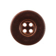 Italian Dark Brown 4-Hole Plastic Button -40L/25.5mm