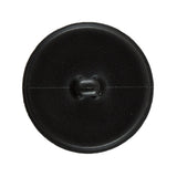 Italian Black Faux Leather Plastic Button - 48L/30.5mm