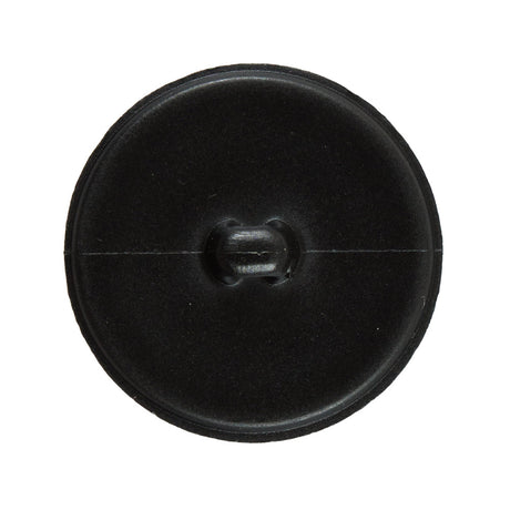 Italian Black Faux Leather Plastic Button - 48L/30.5mm