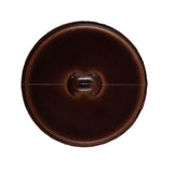 Italian Dark Brown Faux Leather Plastic Button - 48L/30.5mm