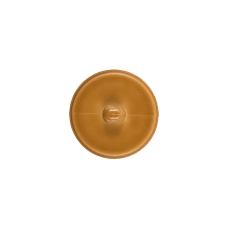 Italian Light Brown Faux Leather Plastic Button - 24L/15mm