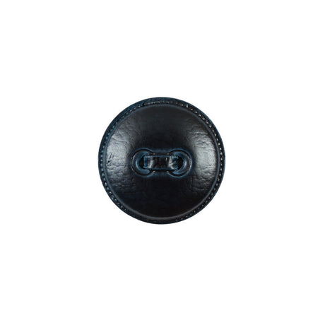 Italian Navy Faux Leather Plastic Button - 24L/15mm