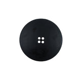 Italian Black Textured 4-Hole Button - 36L/23mm