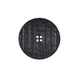 Italian Black Textured 4-Hole Button - 36L/23mm