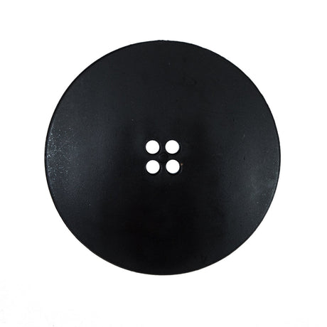 Italian Black Textured 4-Hole Button - 44L/28mm