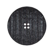 Italian Black Textured 4-Hole Button - 44L/28mm
