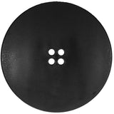 Italian Black Textured 4-Hole Button - 80L/50.8mm