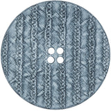 Italian Light Blue Textured 4-Hole Button - 80L/50.8mm
