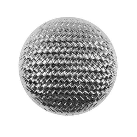 Italian Silver Basketwoven Plastic Button - 44L/28mm
