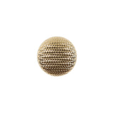 Italian Gold Basketwoven Shank Back Plastic Button - 20L/12.5mm