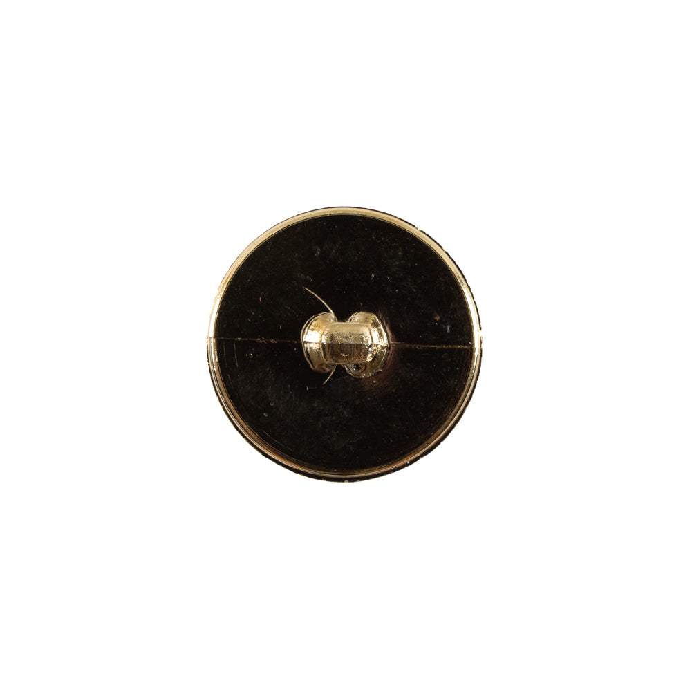 Italian Gold Basketwoven Plastic Button - 24L/15mm