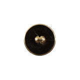 Italian Gold Basketwoven Plastic Button - 24L/15mm