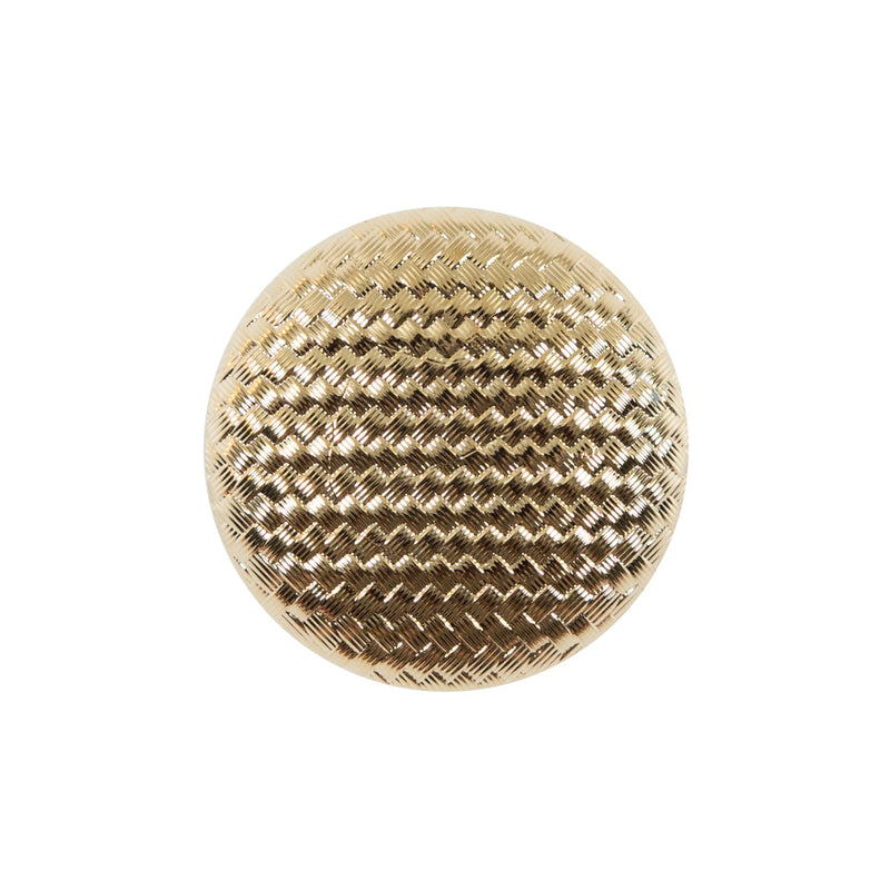 Italian Gold Basketwoven Plastic Button - 36L/23mm