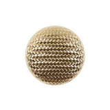 Italian Gold Basketwoven Plastic Button - 36L/23mm