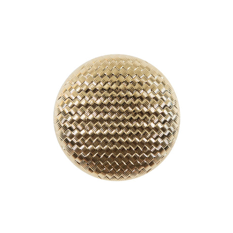 Italian Gold Basketwoven Plastic Button - 36L/23mm