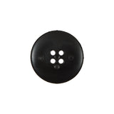 Italian Black and Elderberry Purple Geometric Domed Button - 32L/20mm