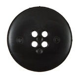 Italian Black and Elderberry Purple Geometric Domed Button - 44L/28mm