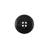 Italian Black and White Geometric Domed Button - 24L/15mm