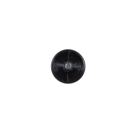Italian Black Textured Plastic Button - 16L/10mm