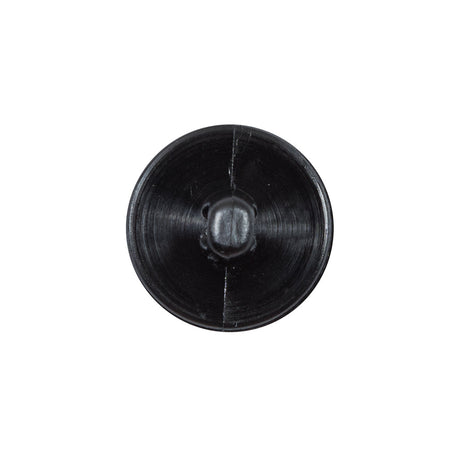 Italian Black Textured Plastic Button - 32L/20mm