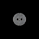 Italian Silver Floral 2-Hole Metal Button - 20L/12.5mm