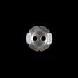 Italian Silver Floral 2-Hole Metal Button - 20L/12.5mm