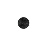 Italian Black Spiral Etched Plastic Button - 16L/10mm