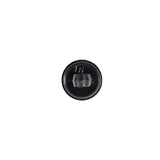 Italian Black Textured Plastic Button - 16L/10mm