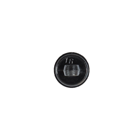 Italian Black Textured Plastic Button - 16L/10mm