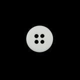 Italian White 4-Hole Plastic Button - 20L/12.5mm