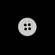 Italian White 4-Hole Plastic Button - 20L/12.5mm