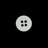 Italian White 4-Hole Plastic Button - 20L/12.5mm